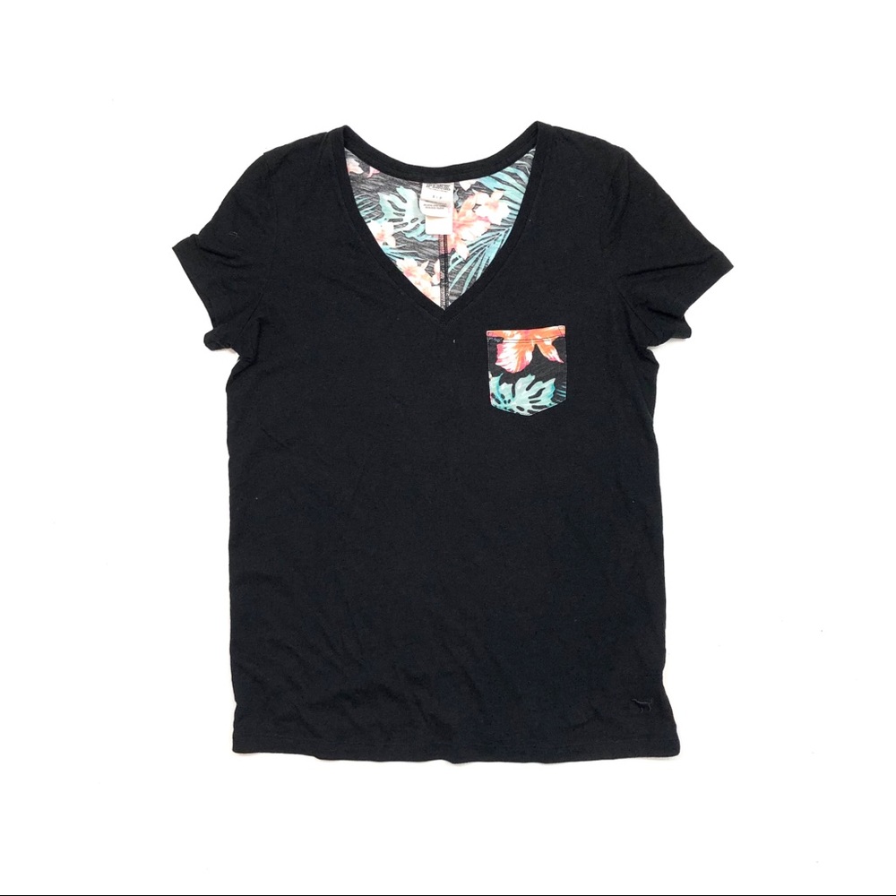 Victoria’s Secret PINK V-Neck Perfect T-Shirt 🌺🌴